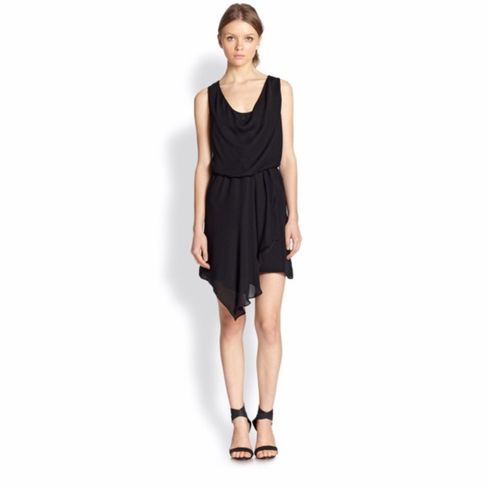 Joie Women's Black Tiandi Silk Georgette Dress